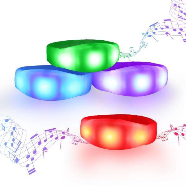 Sound Activated LED Silicone Bracelet