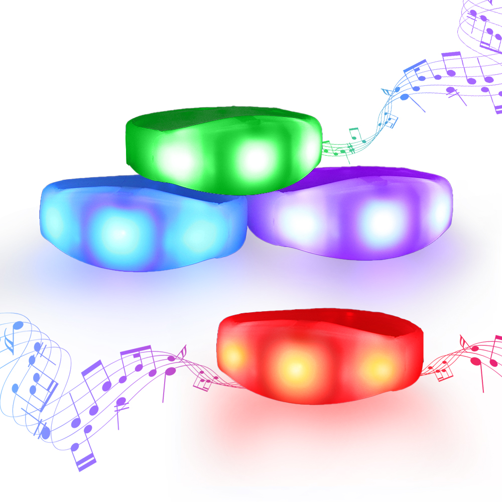 Sound Activated LED Silicone Bracelet