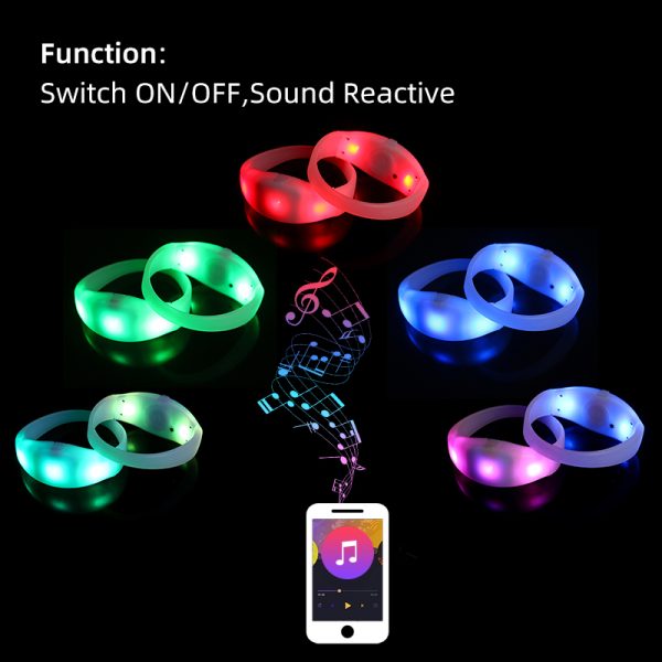 sound reactive led bracelet